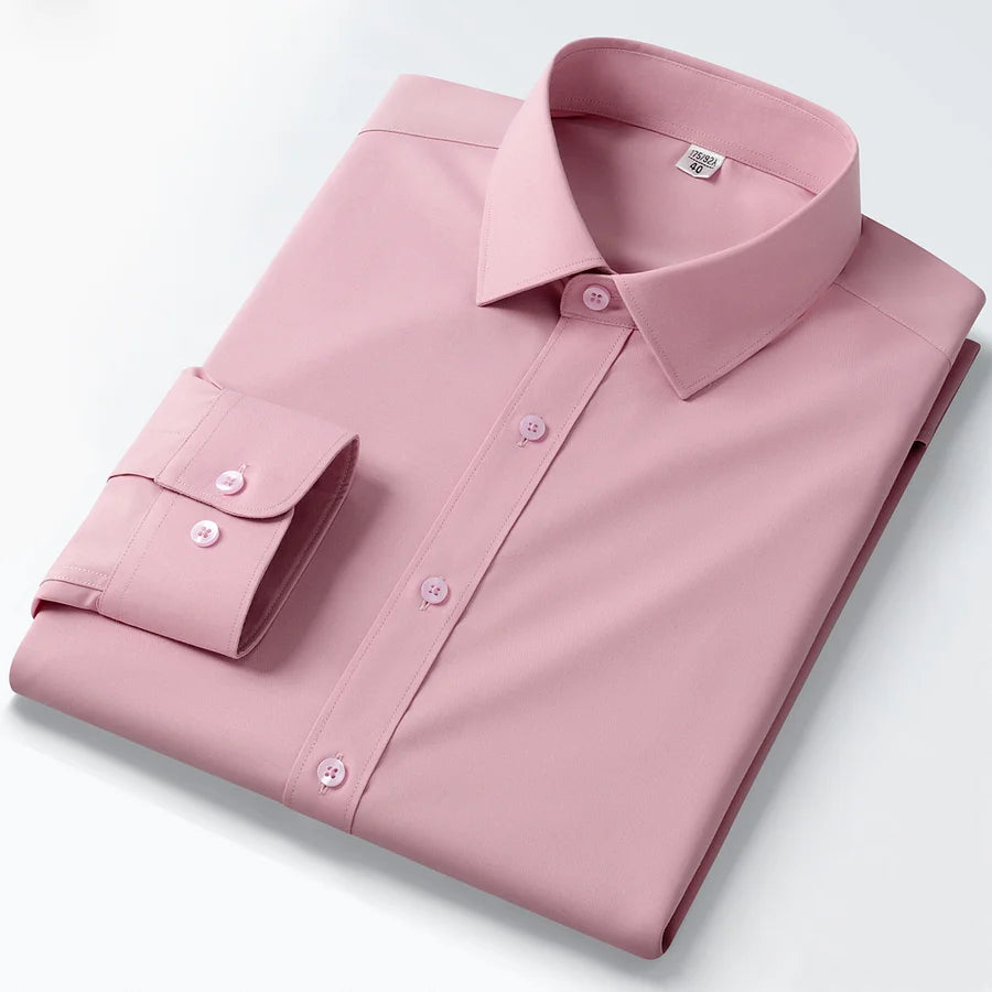 Peach Spread Collar Shirt