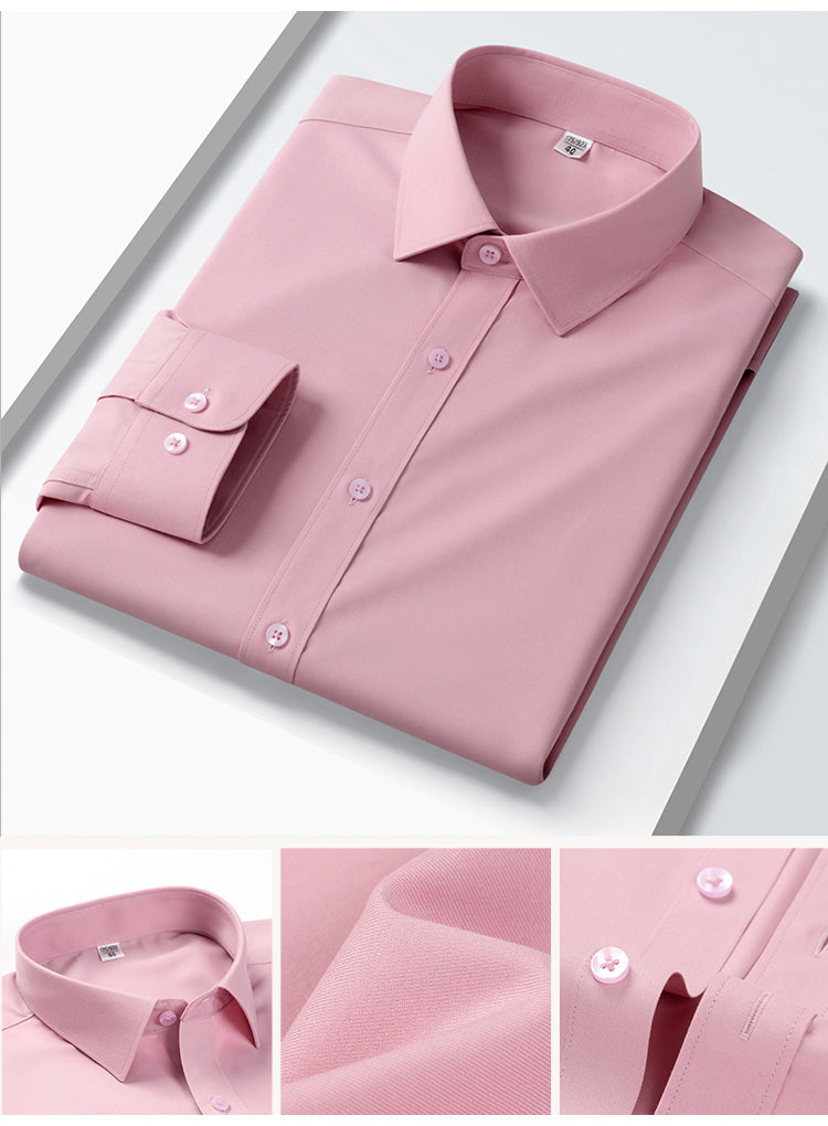 Peach Spread Collar Shirt