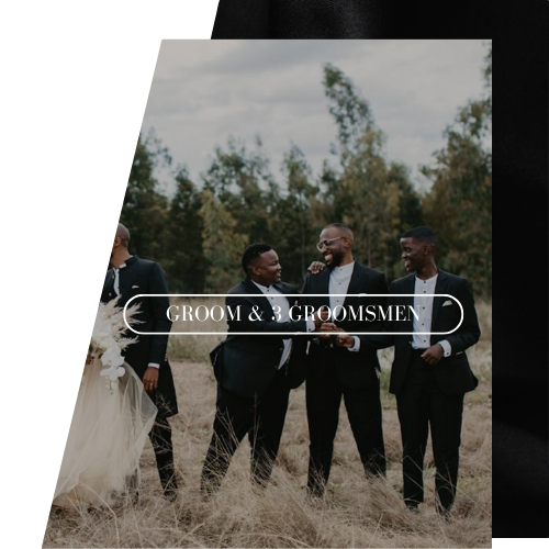 Groom and 3 Groomsmen | Wedding Suit Package