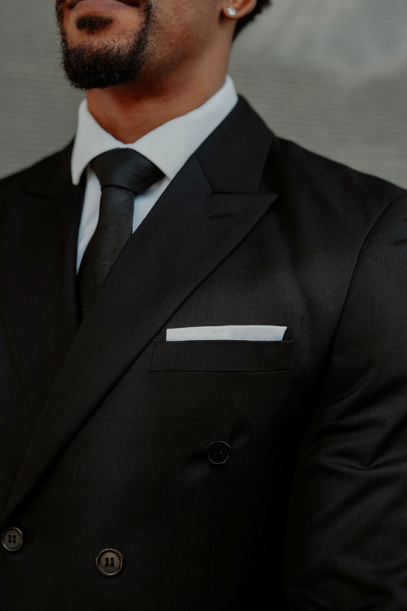 Black Double Breast Classic Suit