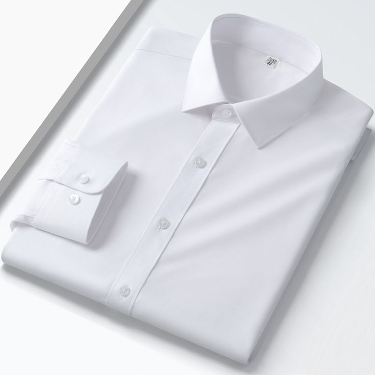 White Spread Collar Shirt